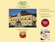 Tablet Screenshot of gasthof-klinger.at